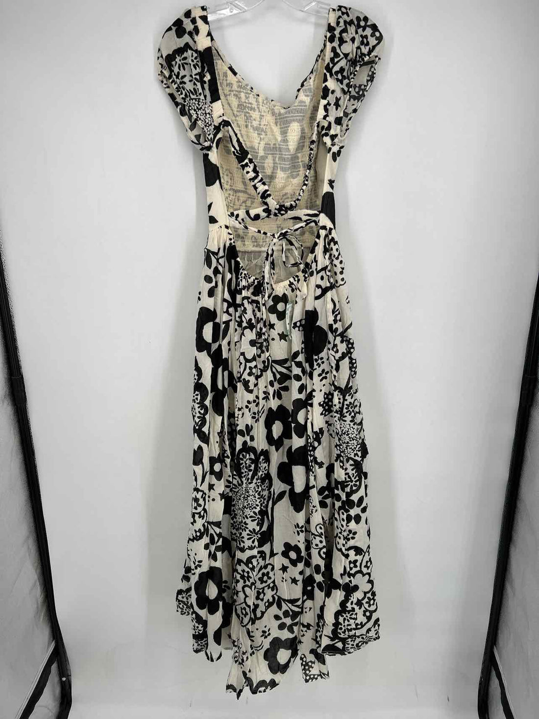 Free People Size M Ivory & Black Maxi
