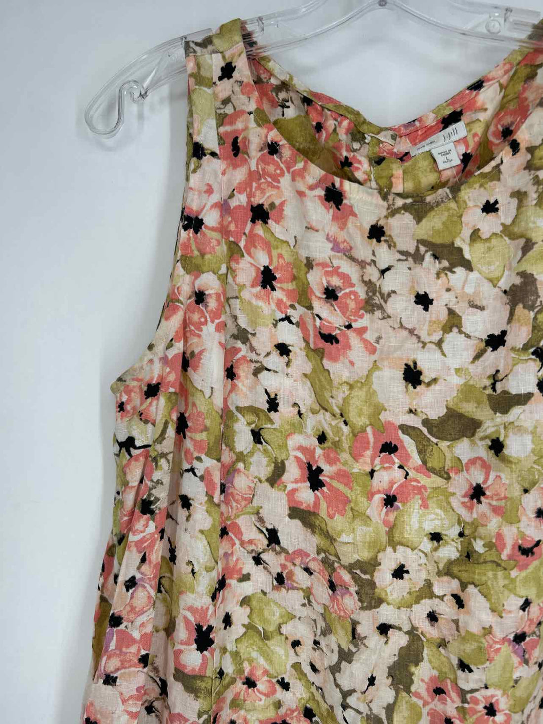 J Jill Fit Size L Floral Sleeveless Dress