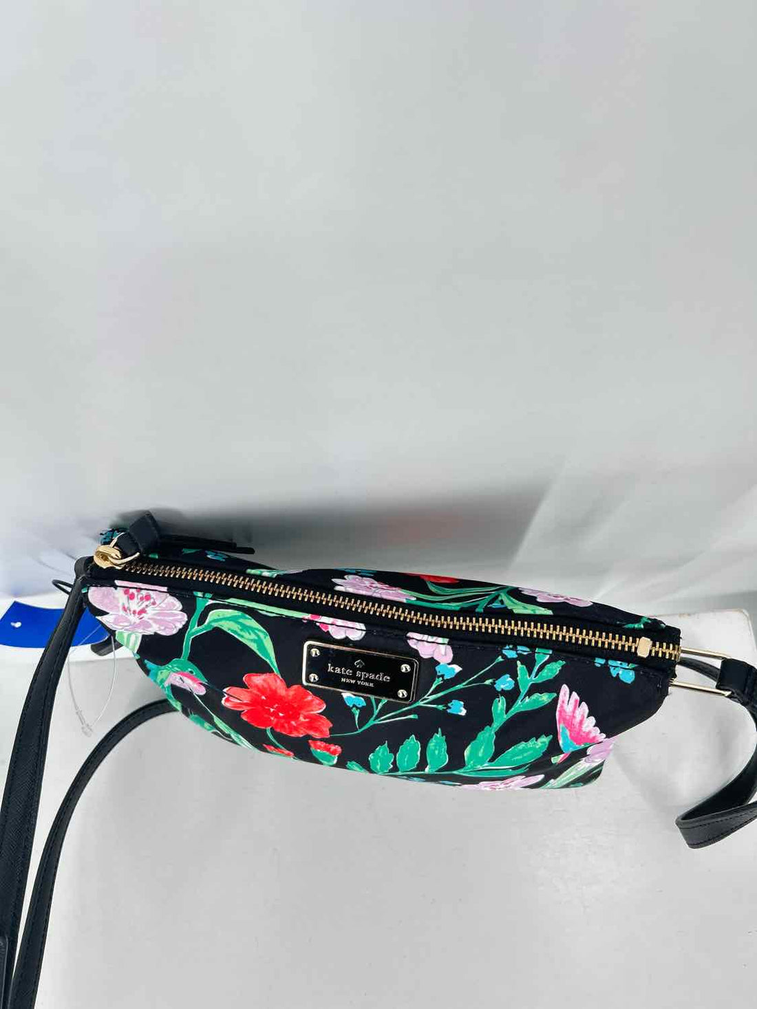 Kate Spade Black Floral Nylon Crossbody