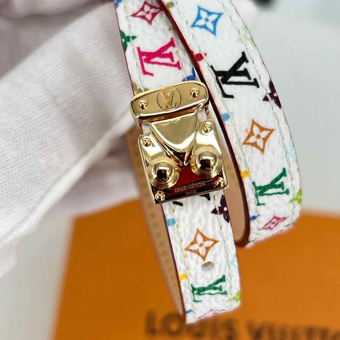 Louis Vuitton Bracelet Takashi Murakami Double Signature New