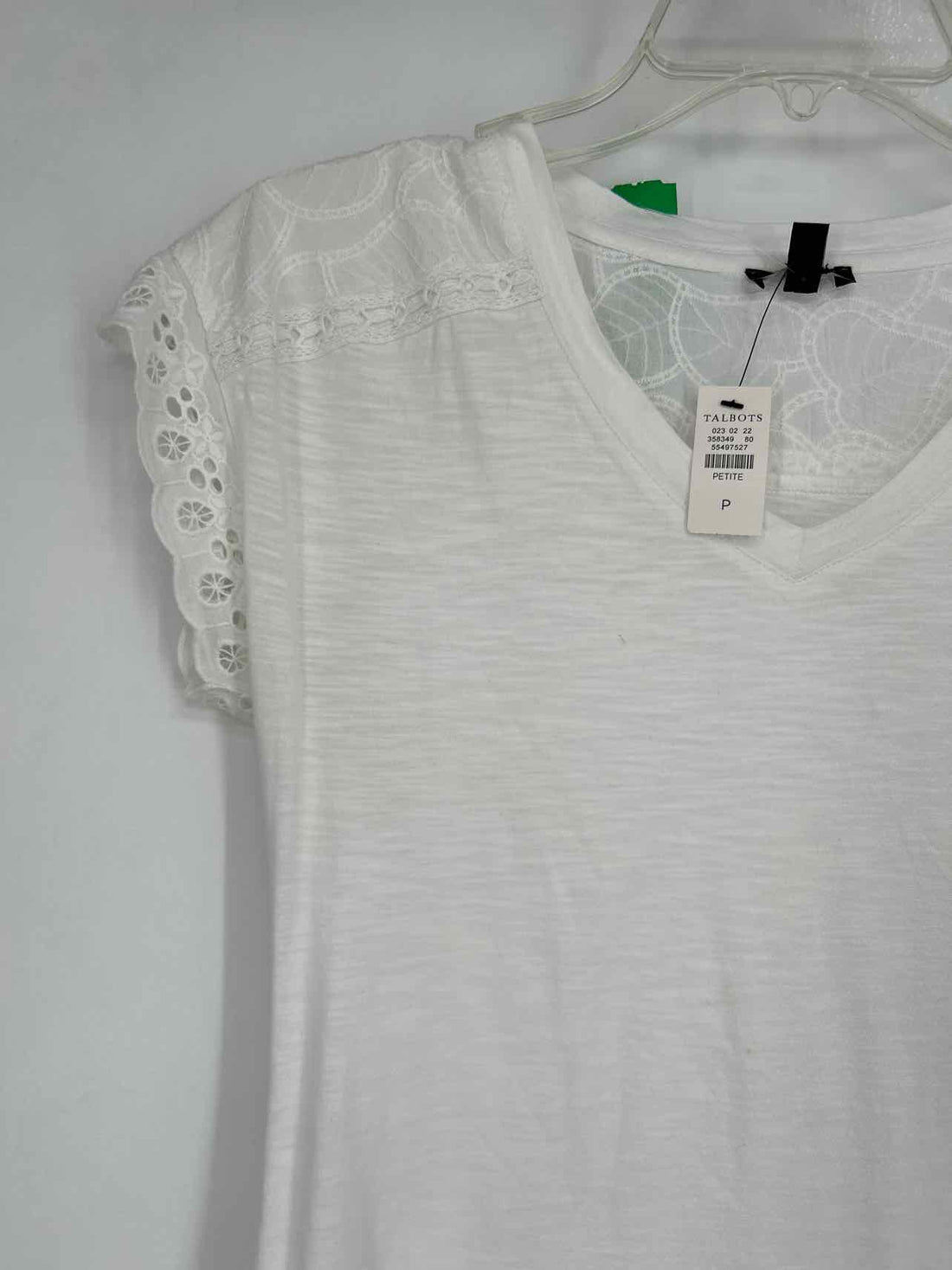 Talbots Size P White NWT Short Sleeve