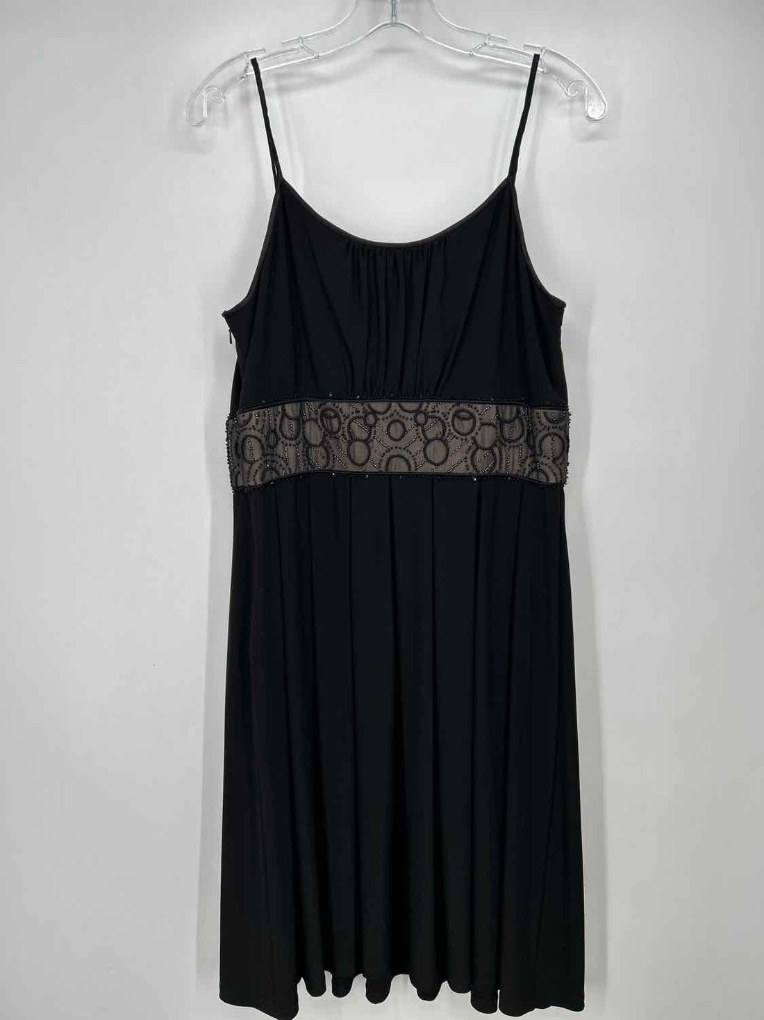 Jones New York 12 Black Beaded Sleeveless Holiday
