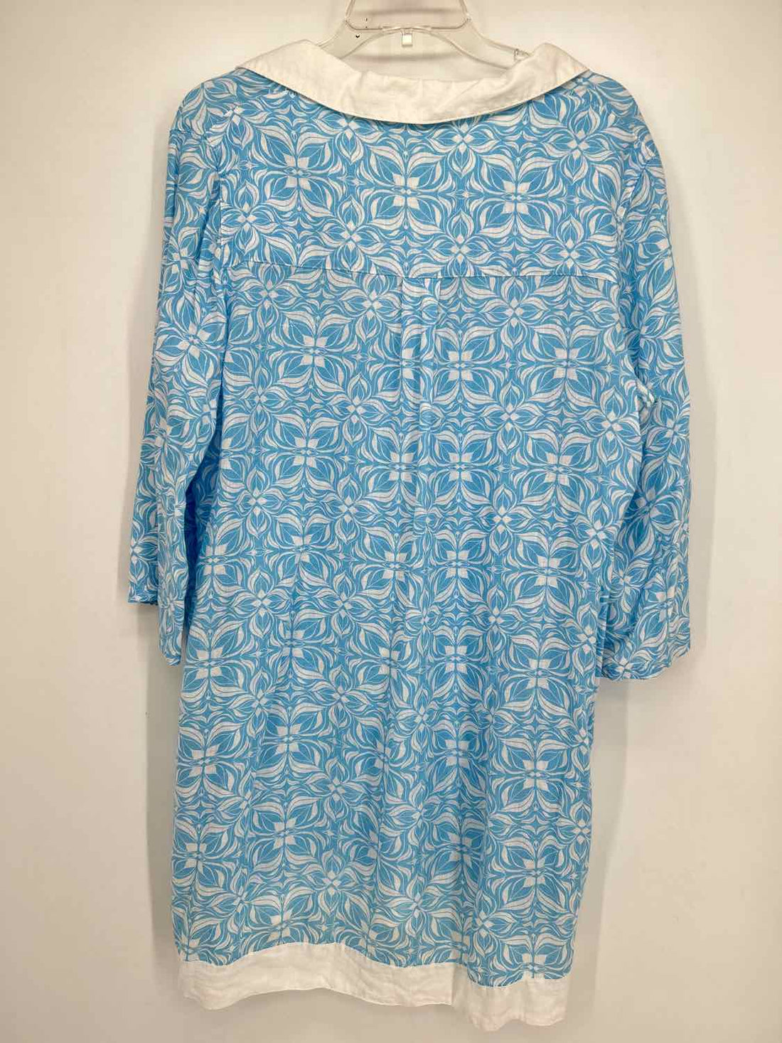 Rachel Zoe Size L Light Blue & White Dress