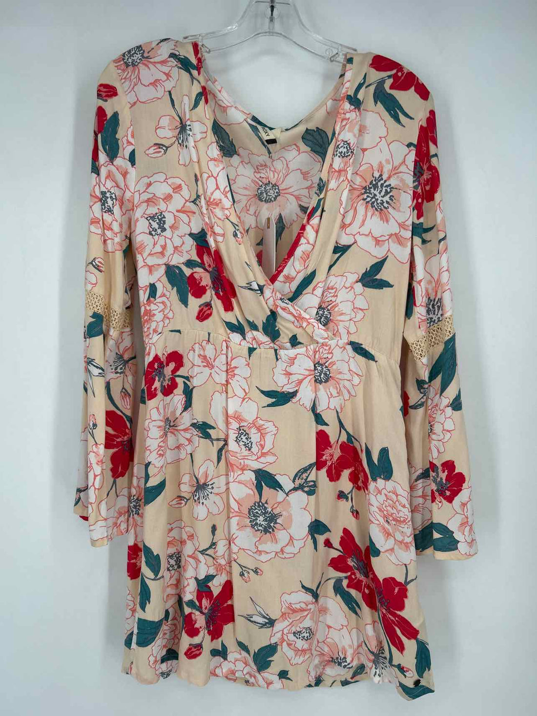 Roxy Size M Cream Floral NWT Dress