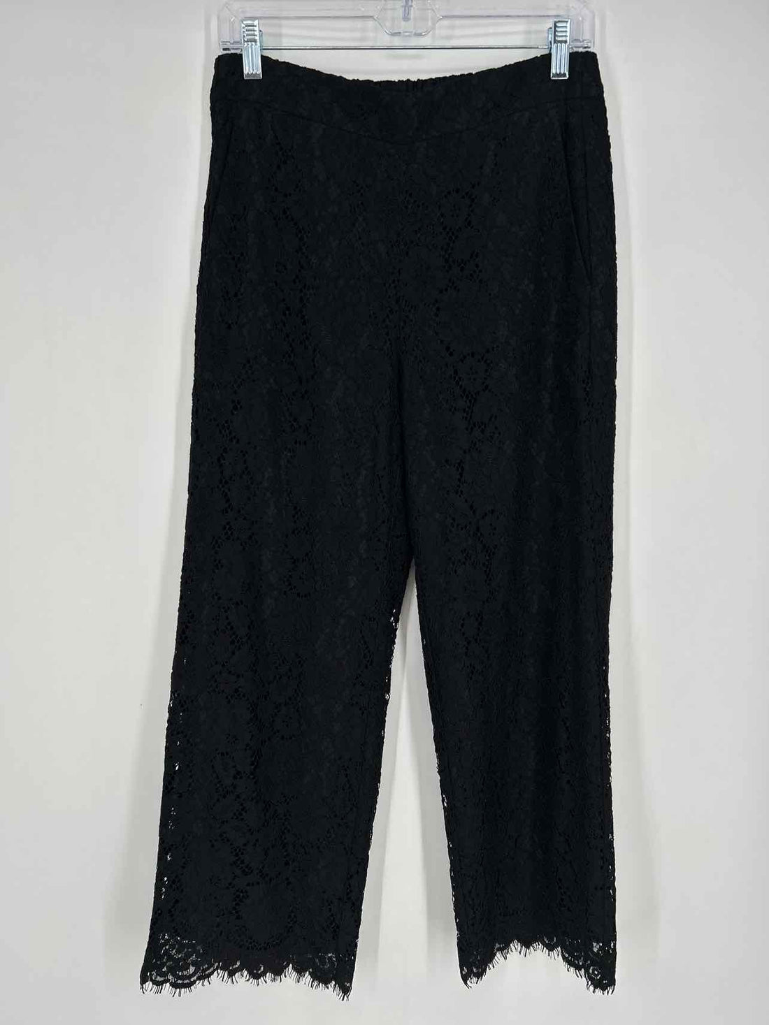 J Crew Size 6 Black Lace Pants