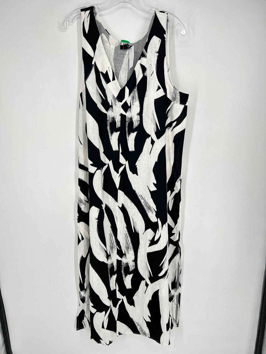DKNY Size L White & Black Print NWT Dress