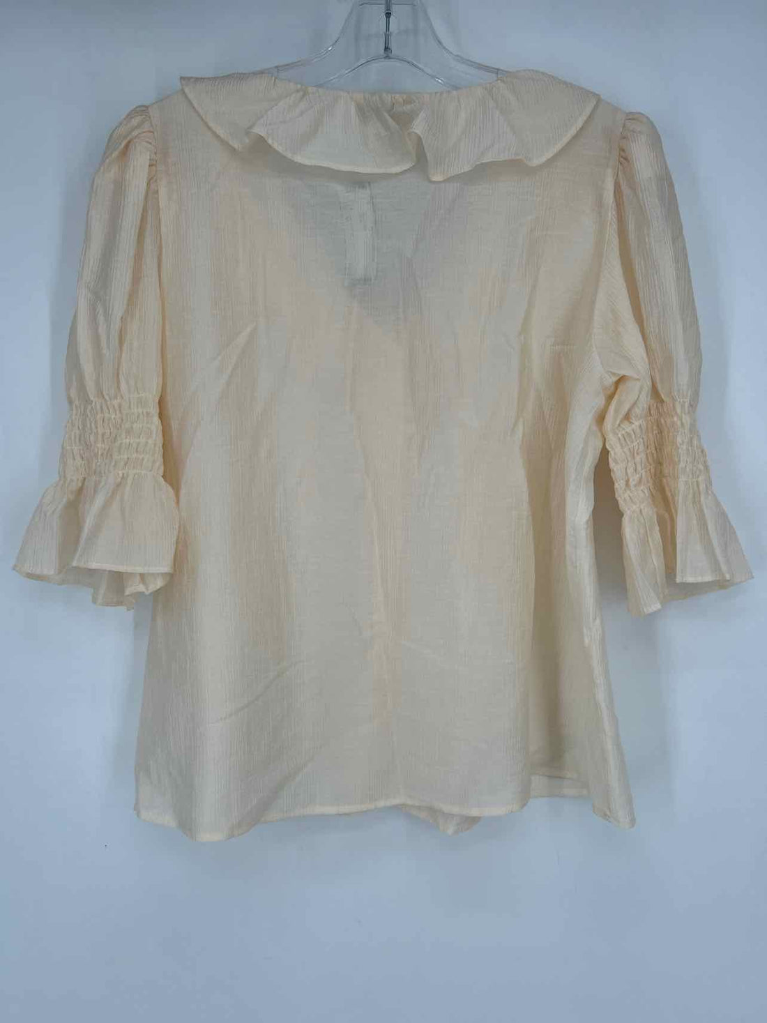 Laura Ashley Size M Cream Short Sleeve