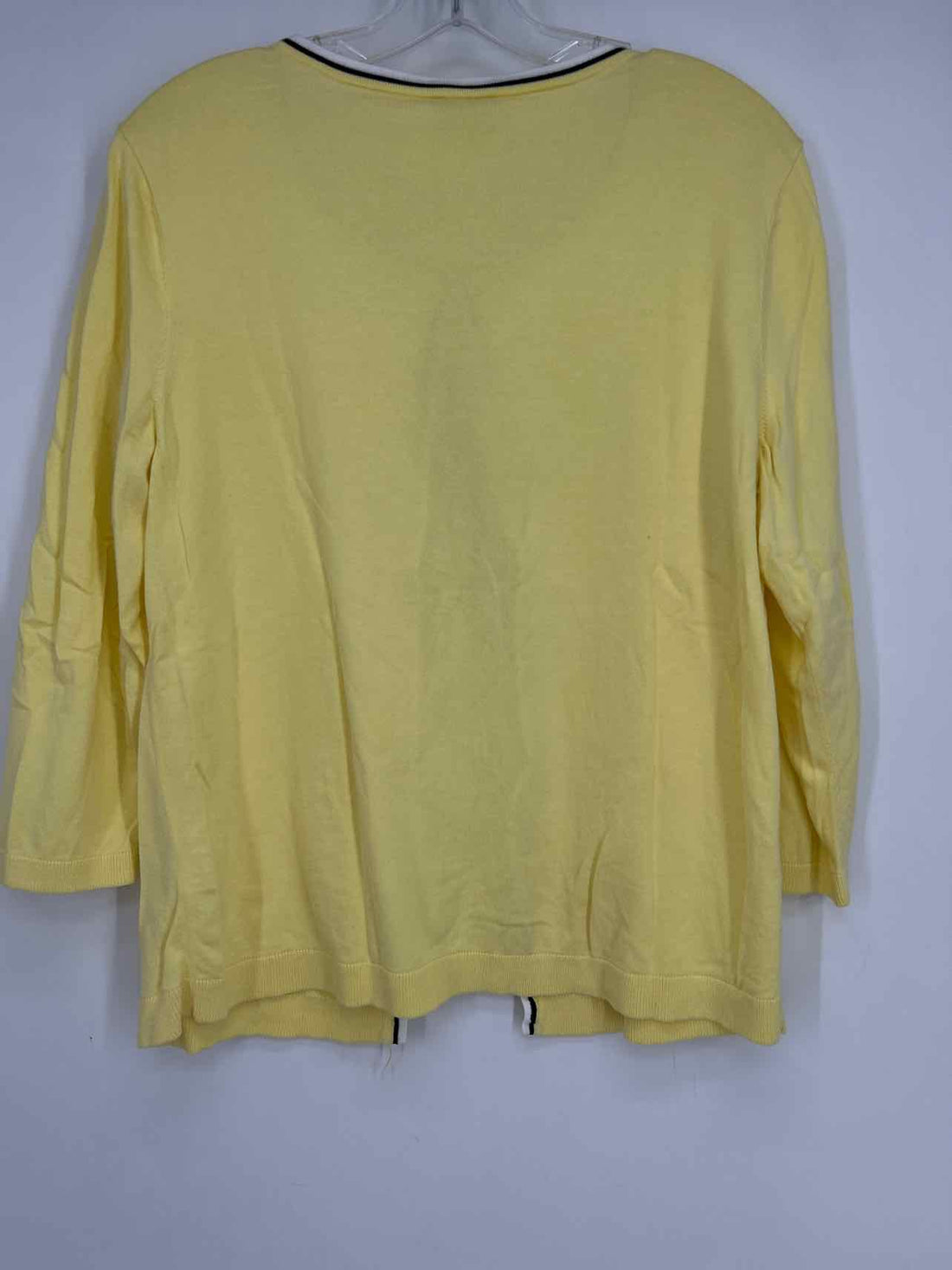 Talbots Size XL Yellow Cardigan