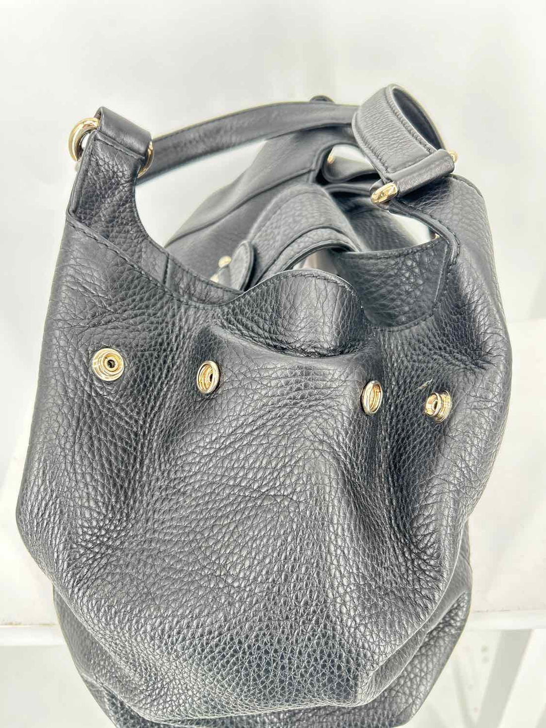 Gucci Black Pebbled Leather LUXURY
