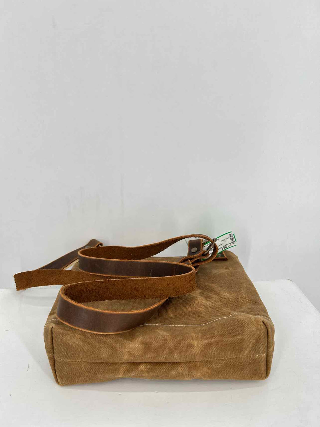 Southern Glory Goods & Co Brown White & Blue Canvas/Leather NWT Crossbody