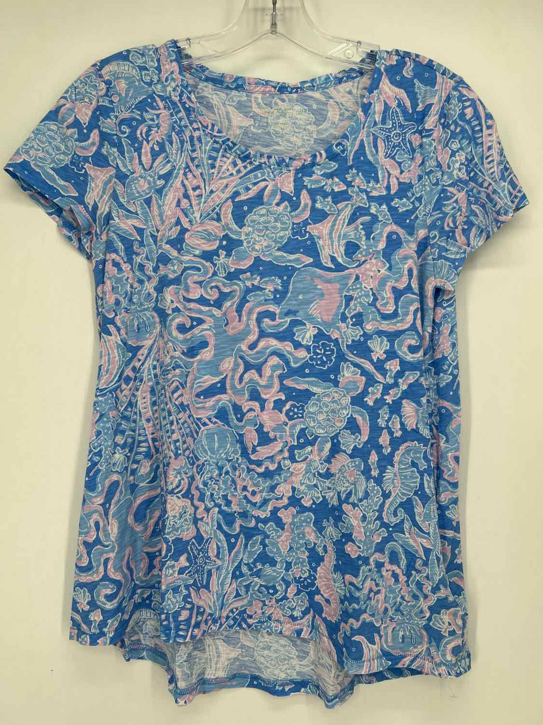 Lilly Pulitzer S Blue & Pink Print Lilly Pulitzer Top