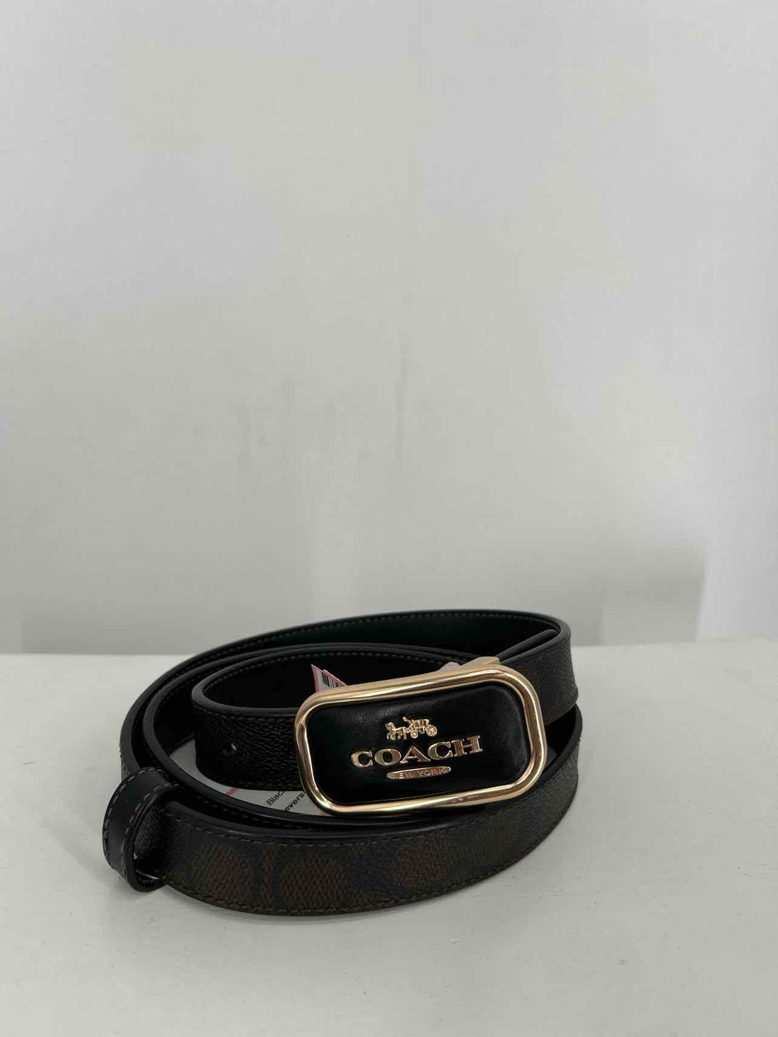 Coach Size 42" Leather Black & Brown Belts