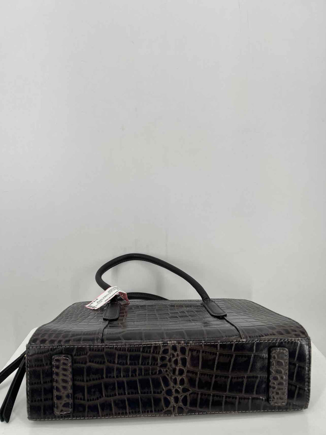 Radley London Dark Purple Croc Embossed Leather Excellent Condition Satchel