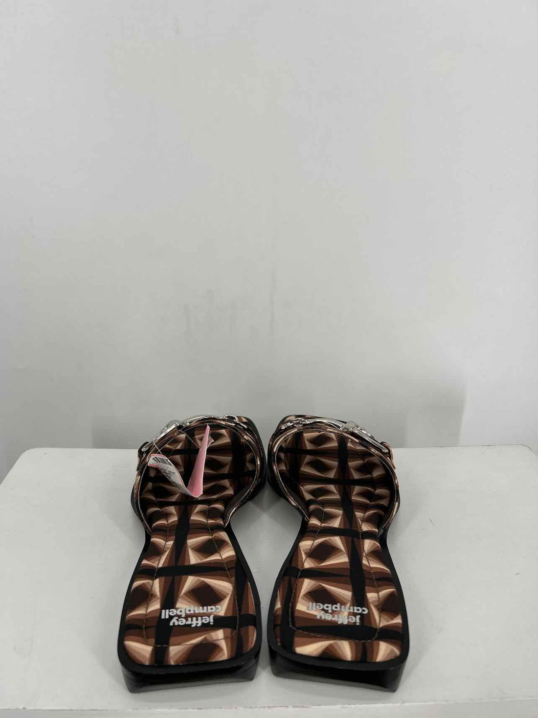 Jeffrey Campbell Women Size 8.5 Brown & Cream Like New Sandals