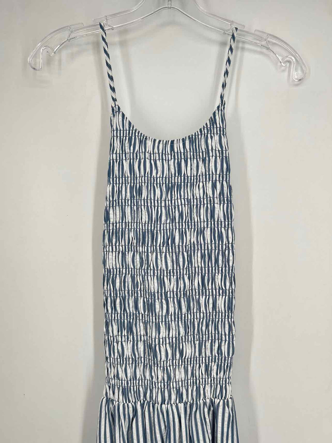 Loft Size M Blue & White Striped Dress