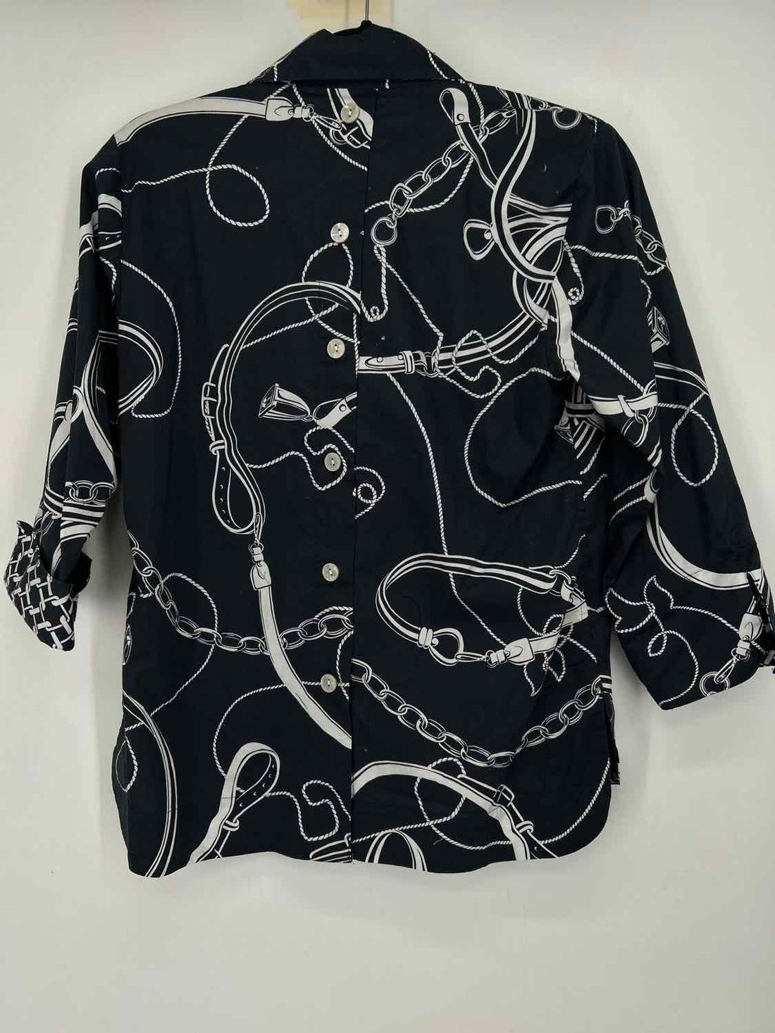 Jason Wu Size XS Dark Navy & White Long Sleeve