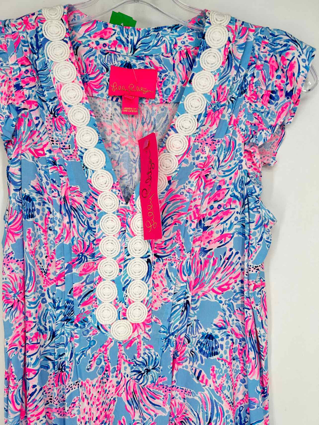 Lilly Pulitzer XXS Blue & Pink Print NWT Lilly Pulitzer Dress