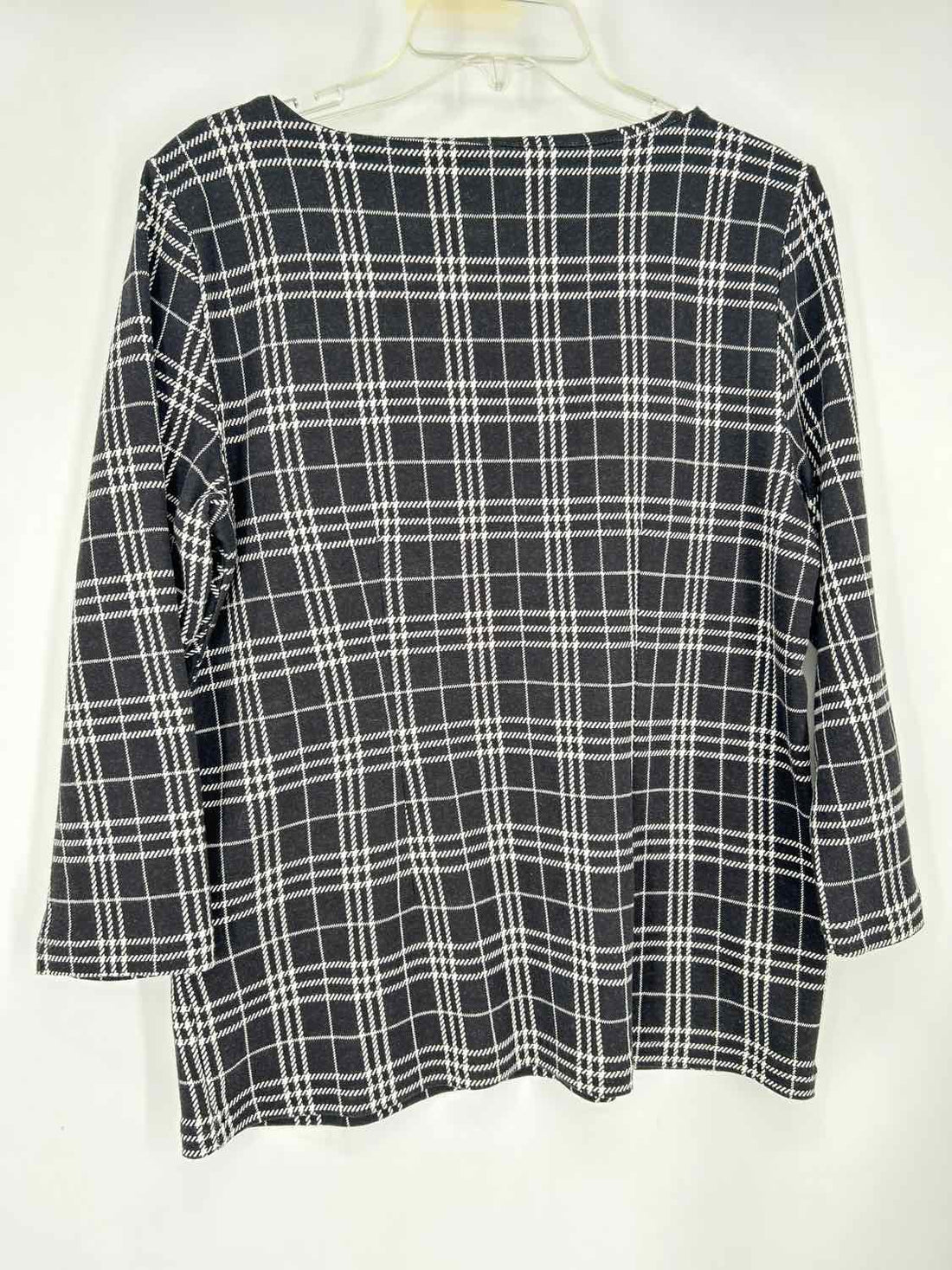 Talbots Size M Black & White Long Sleeve