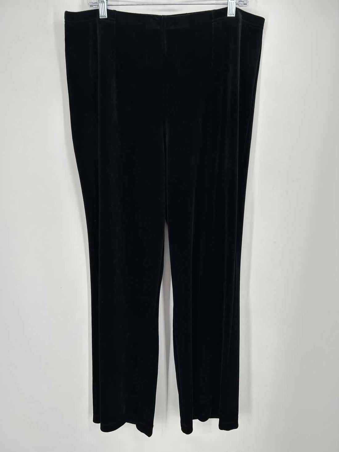Chicos Size 2(12) Black Velvet Pants