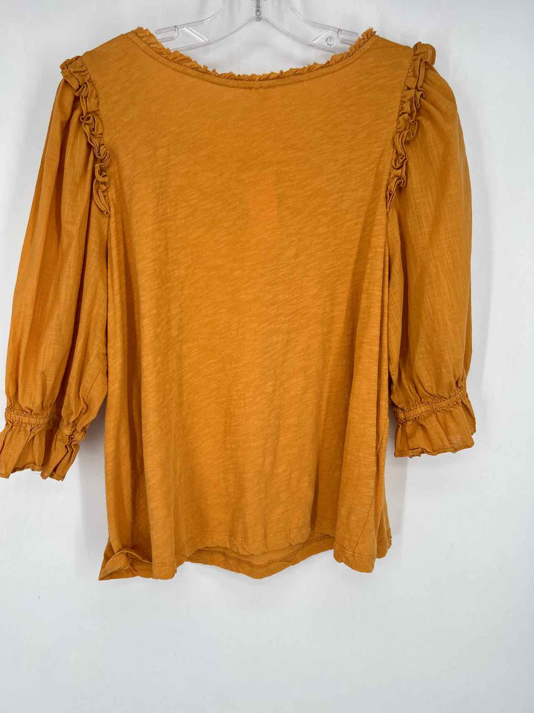 By Anthropologie Size XL Mustard Short Sleeve