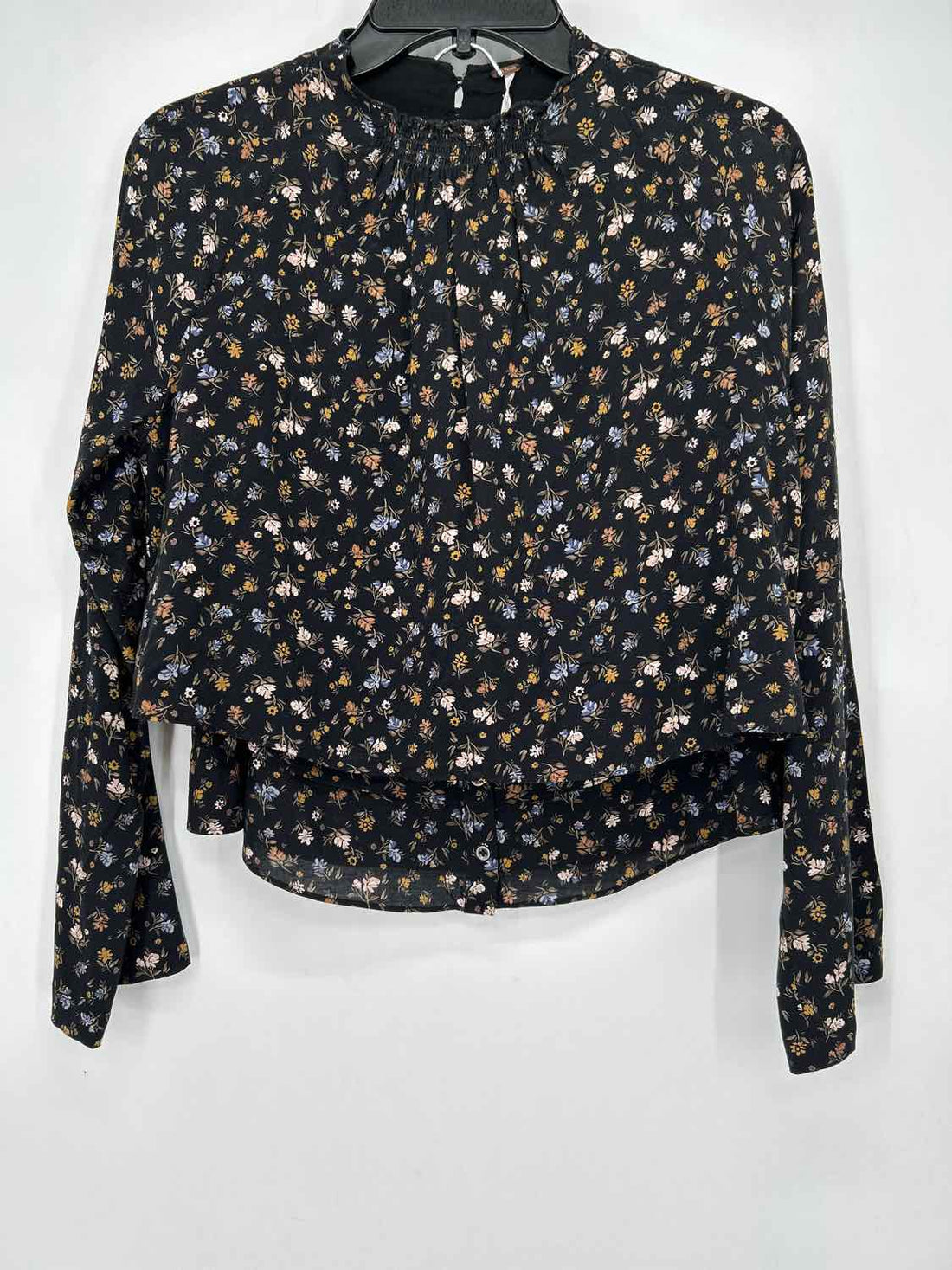 Free People Size XS Black Floral 2 PC Dress