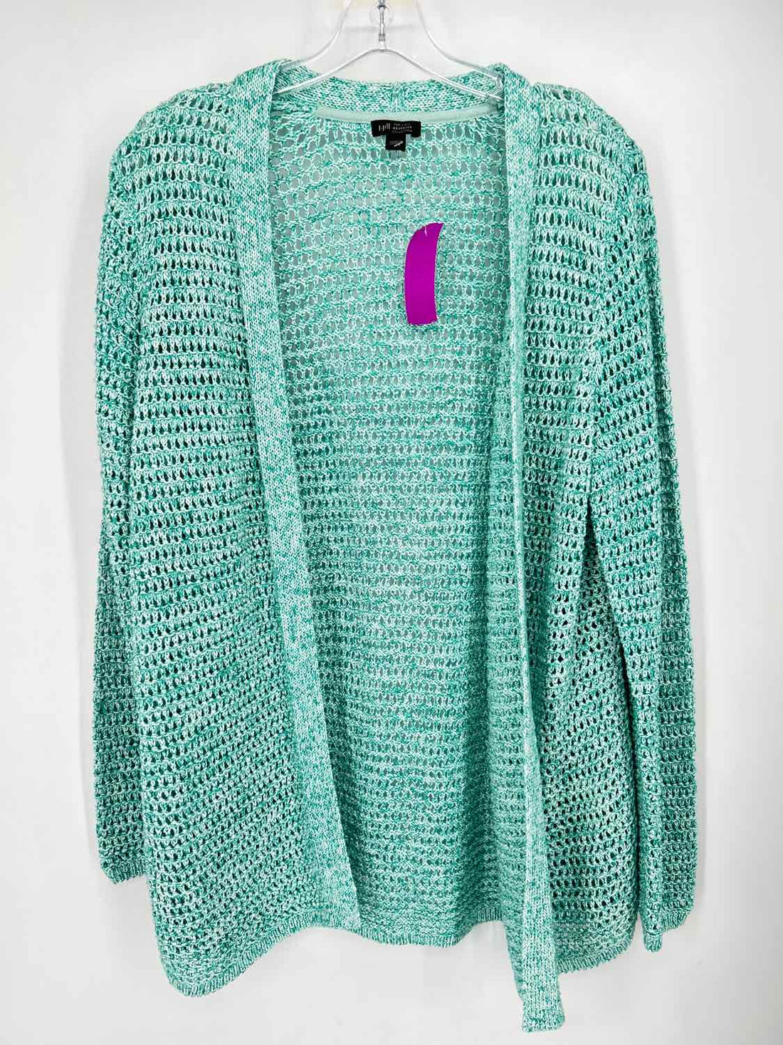 J Jill Size M Turquoise & White Knit Multi-Piece Set
