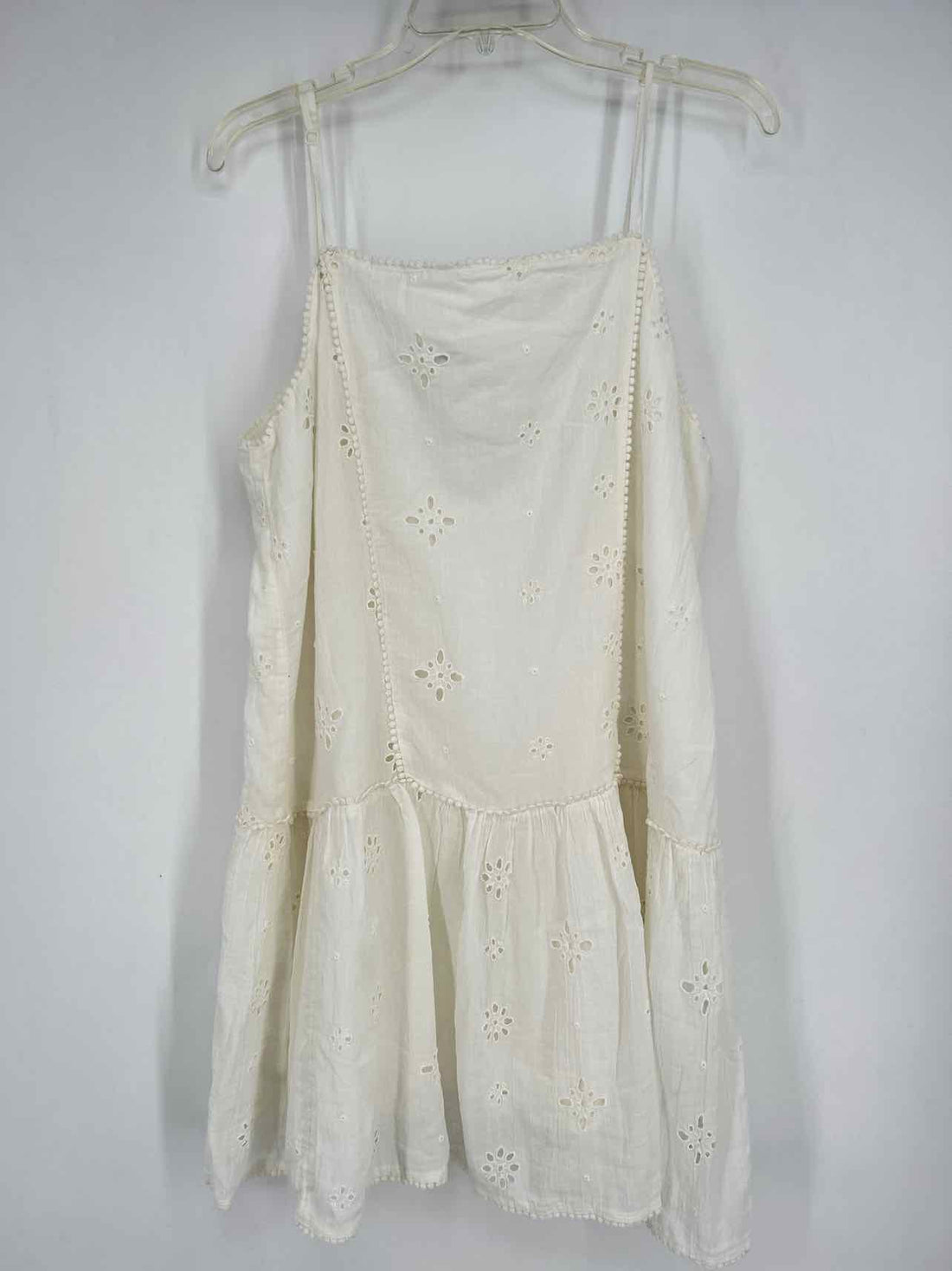 Aerie Size XL White Eyelet Sleeveless Dress