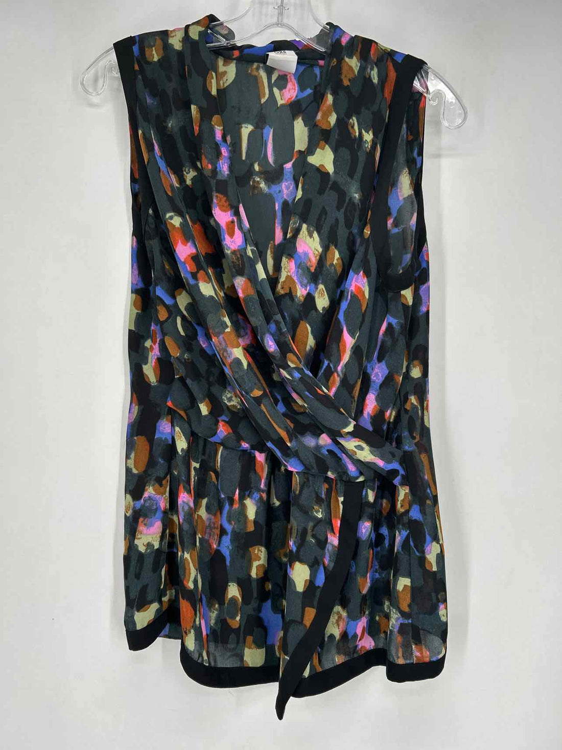 Cabi Size M Dark Gray Print Sleeveless