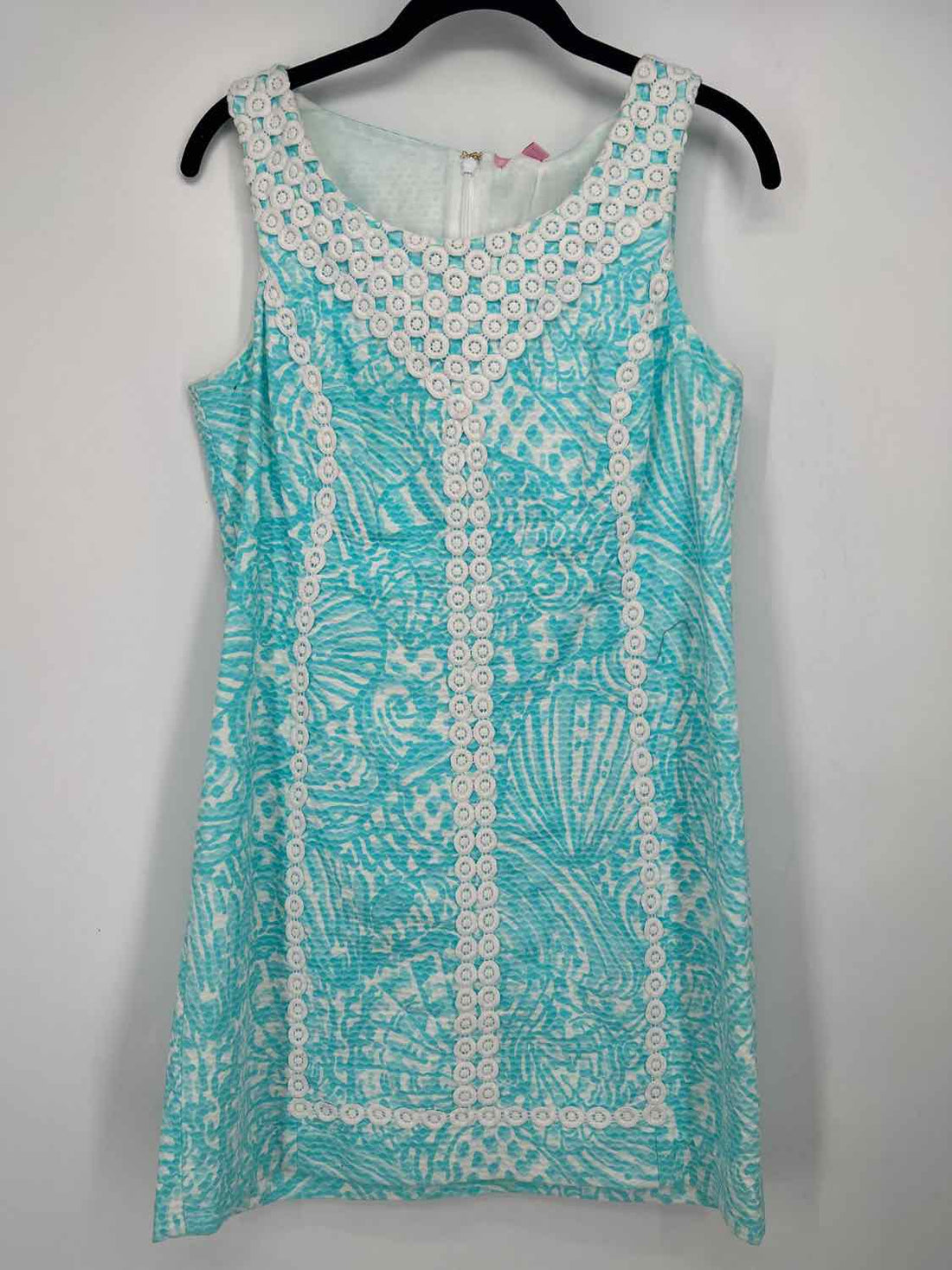 Lilly Pulitzer 8 Blue & White Sleeveless Lilly Pulitzer Dress
