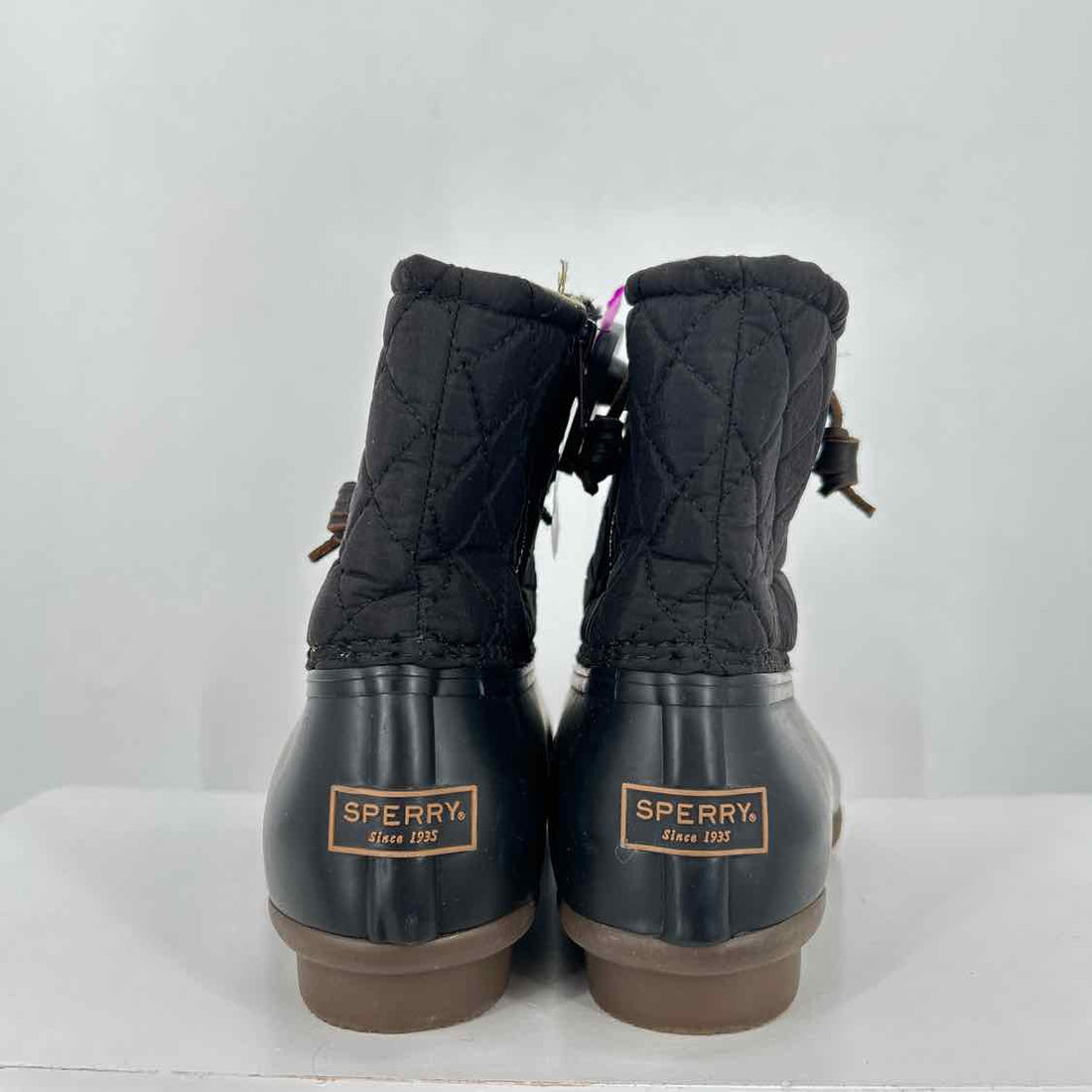Sperry Women Size 8 Black Duck Boot