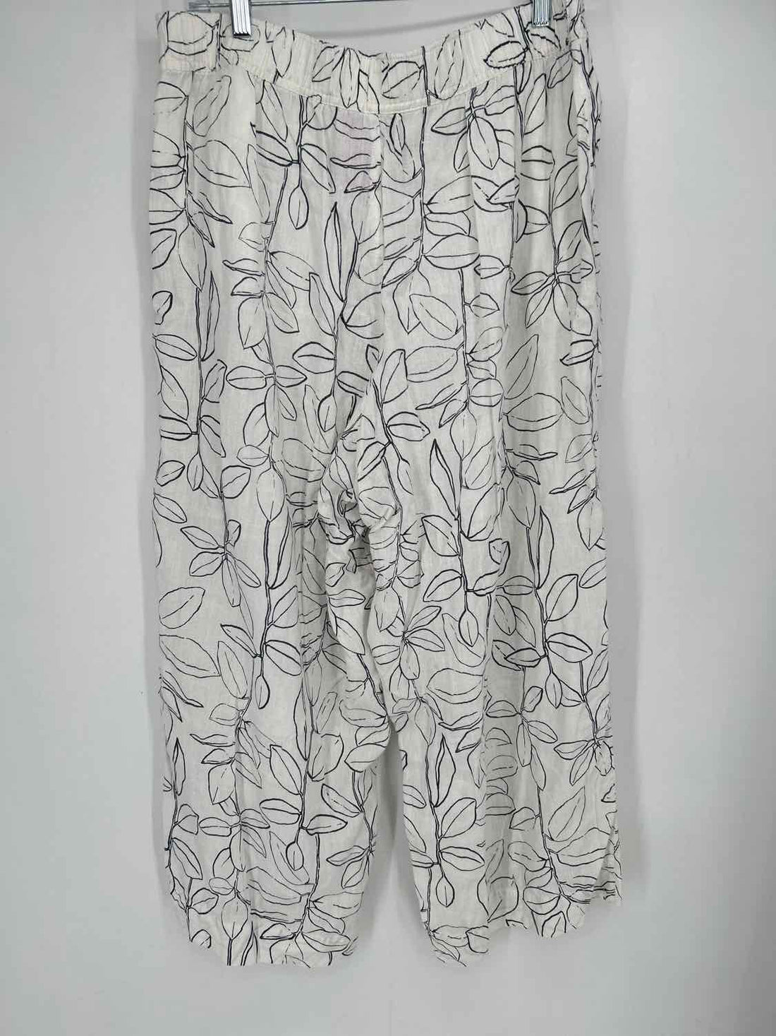 Rachel Zoe Size XL White & Black Linen 100% Pants