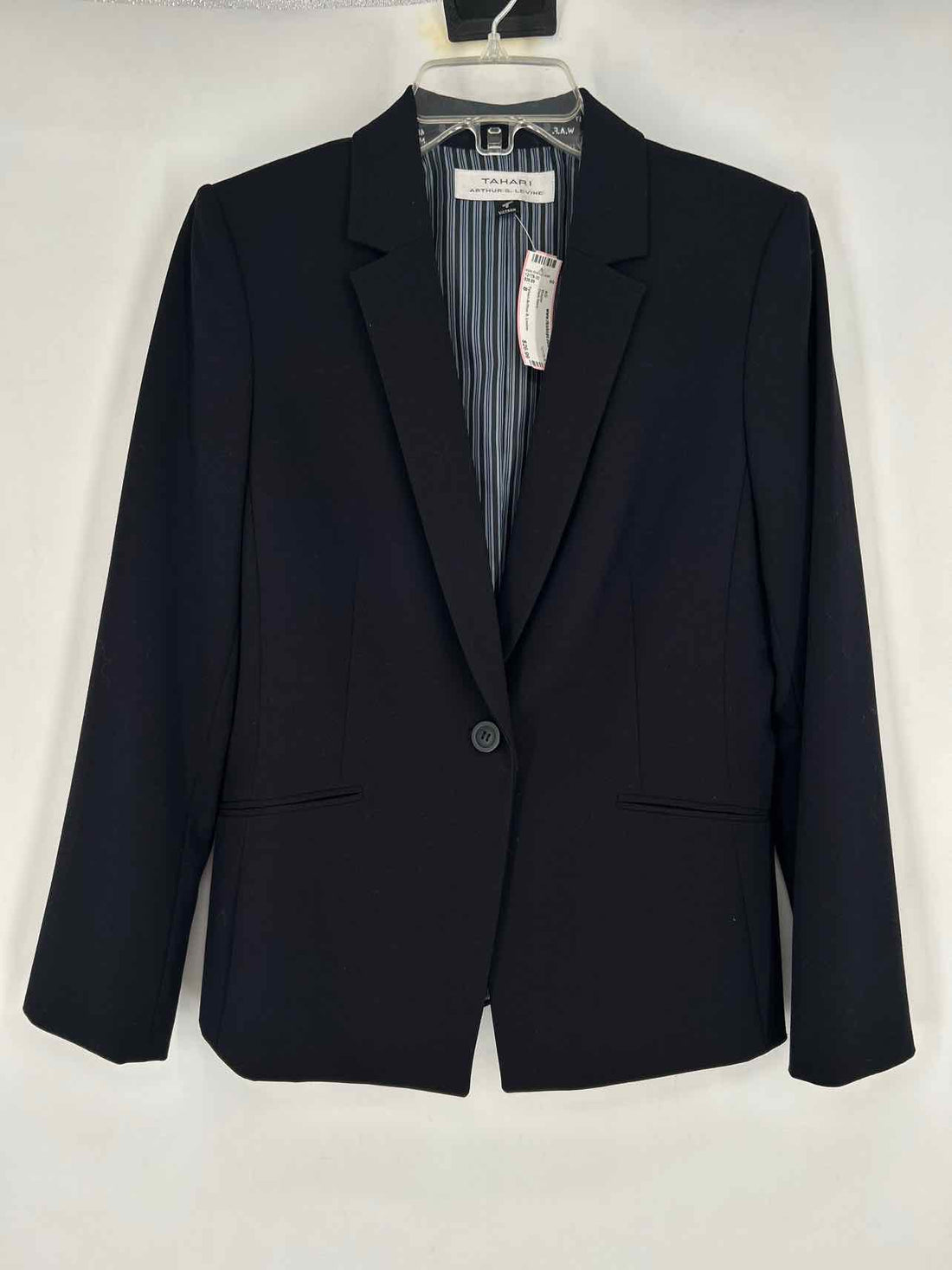 Tahari Arthur S. Levine Size 8 Dark Navy Blazer