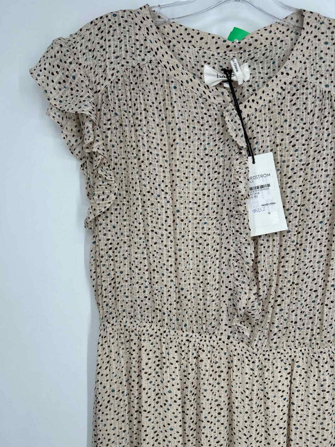 ba&sh Size L Cream Print NWT Dress