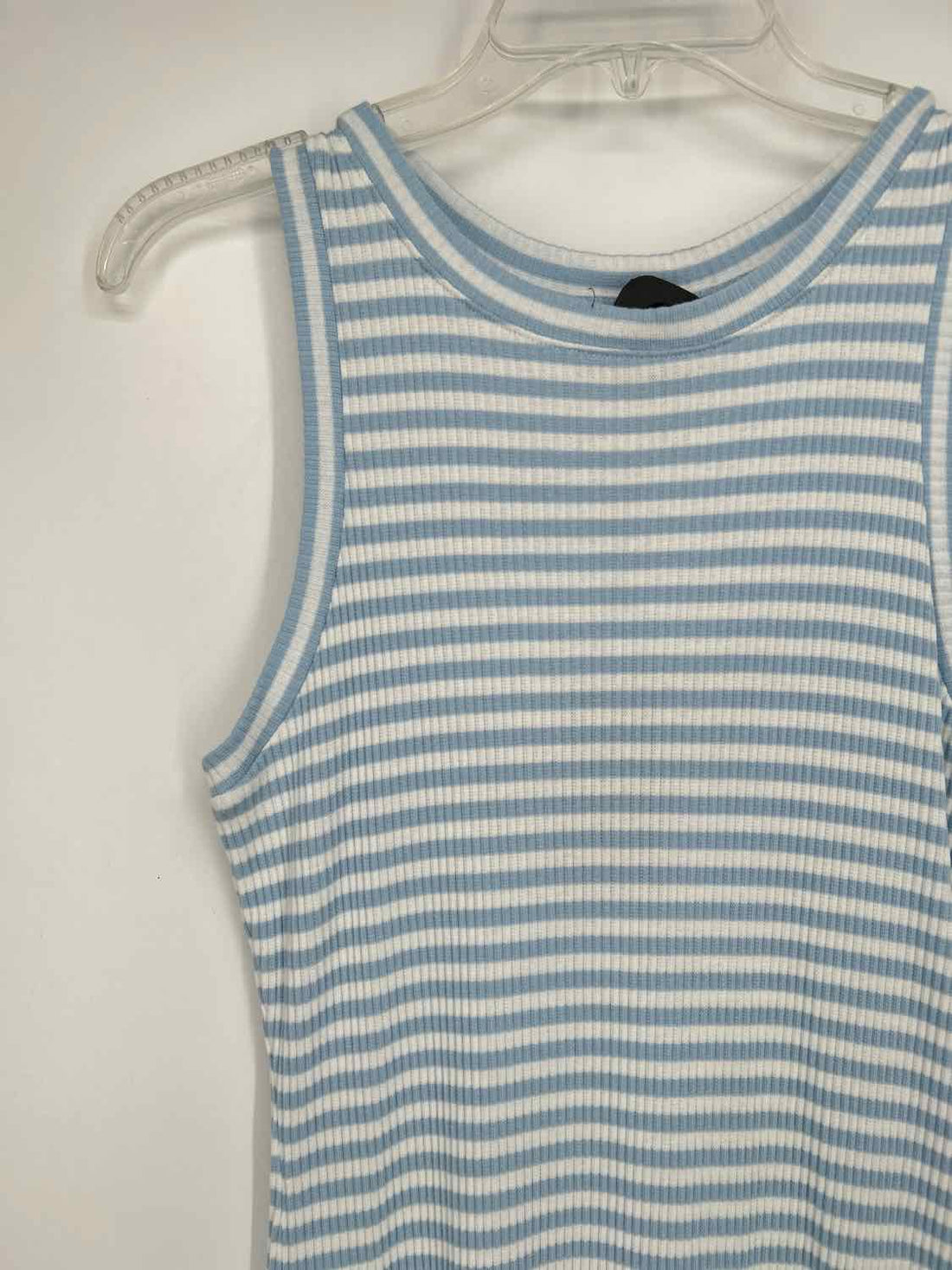 Rails Size S White & Blue Striped Sleeveless Dress