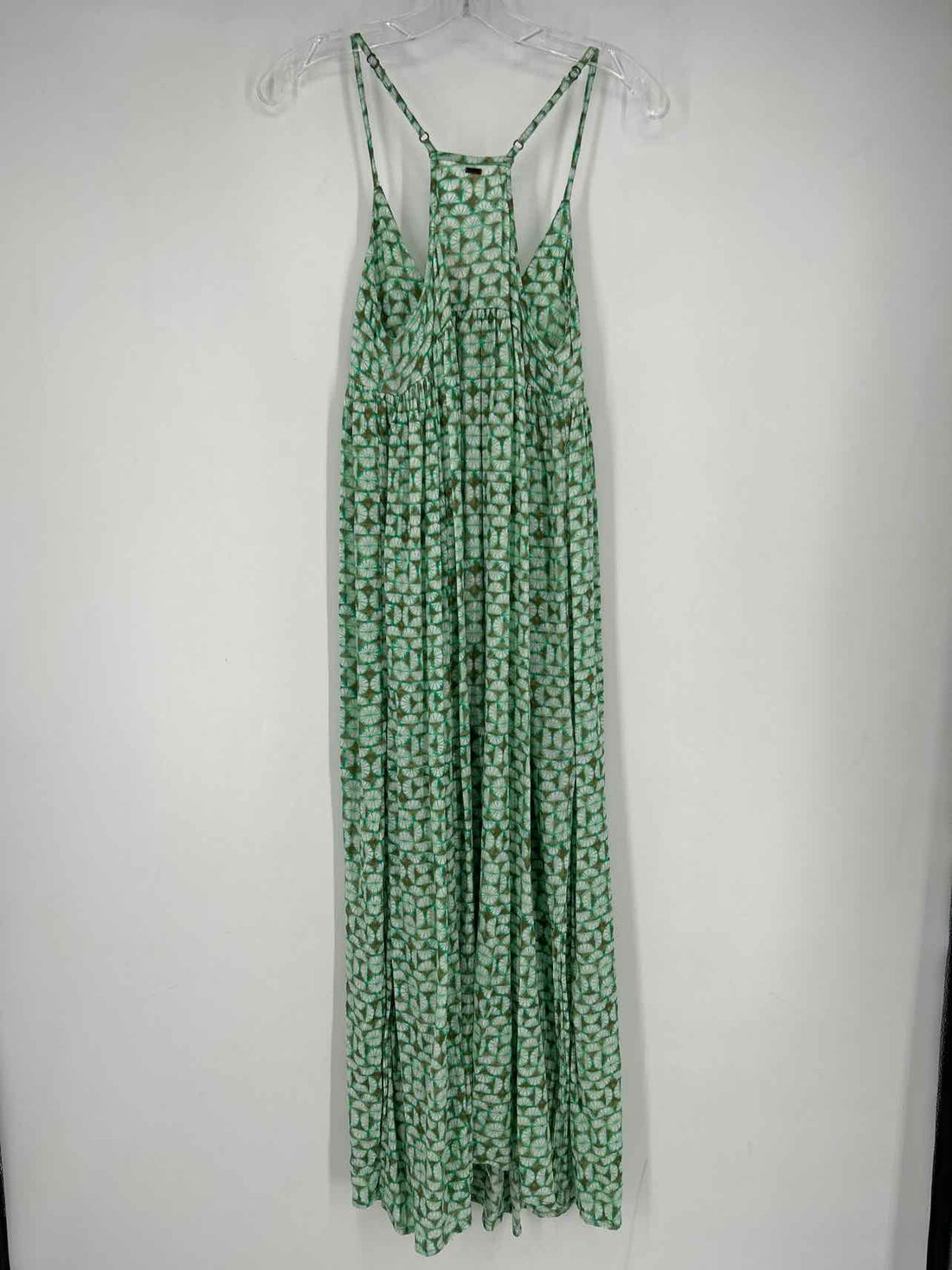 Oneil Size XS Green Print Sleeveless Dress