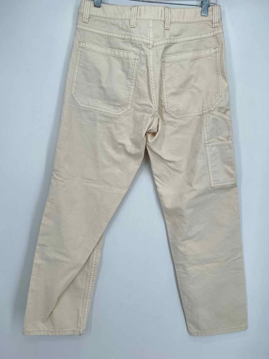 Madewell Size 29 Cream Relaxed Straight Pants