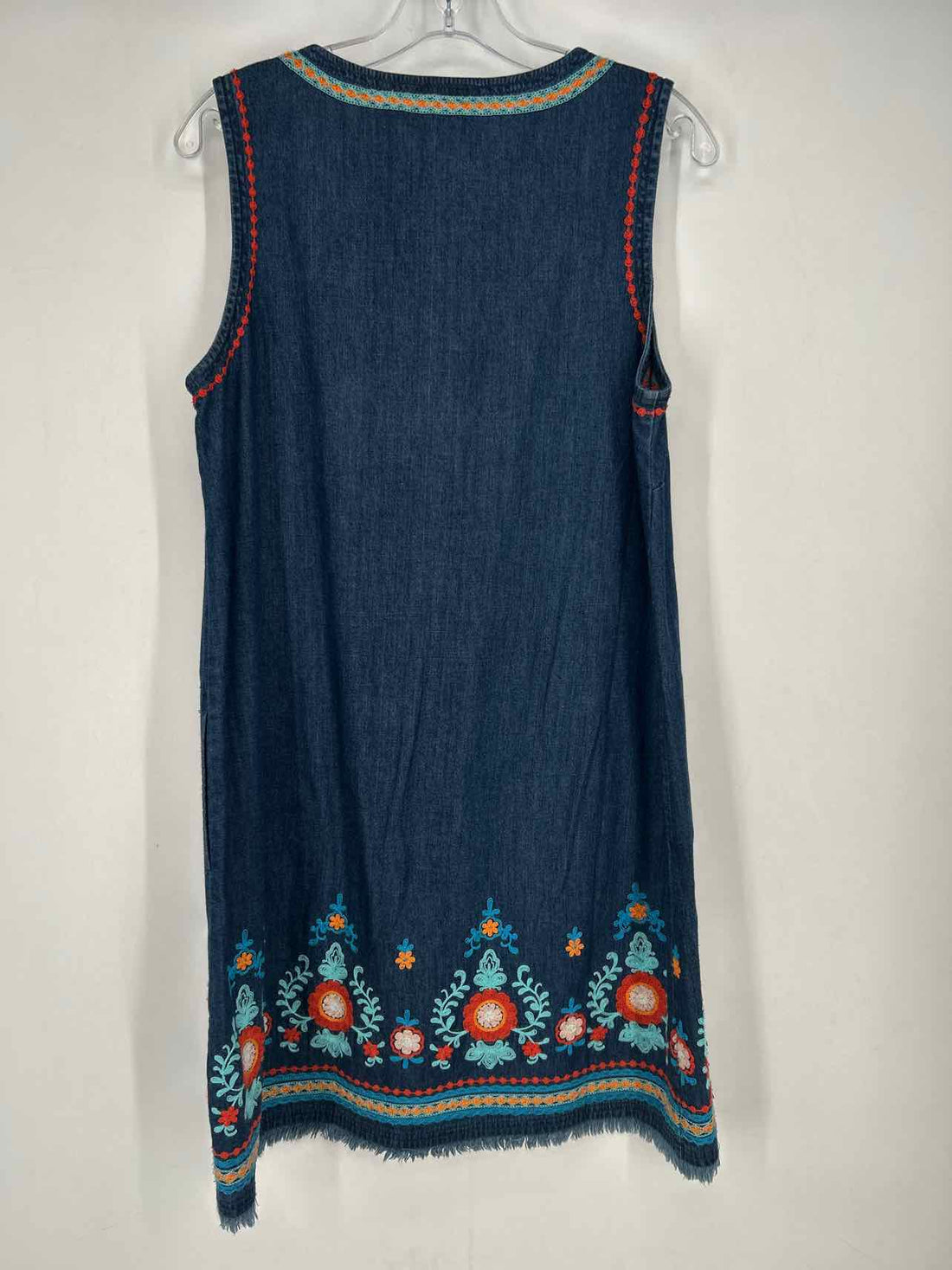 J Jill Size MP Denim Sleeveless Dress