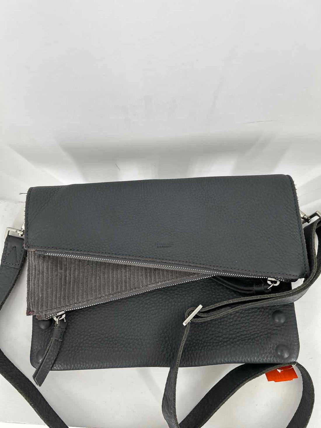 Hammitt Gray Pebbled Leather Crossbody