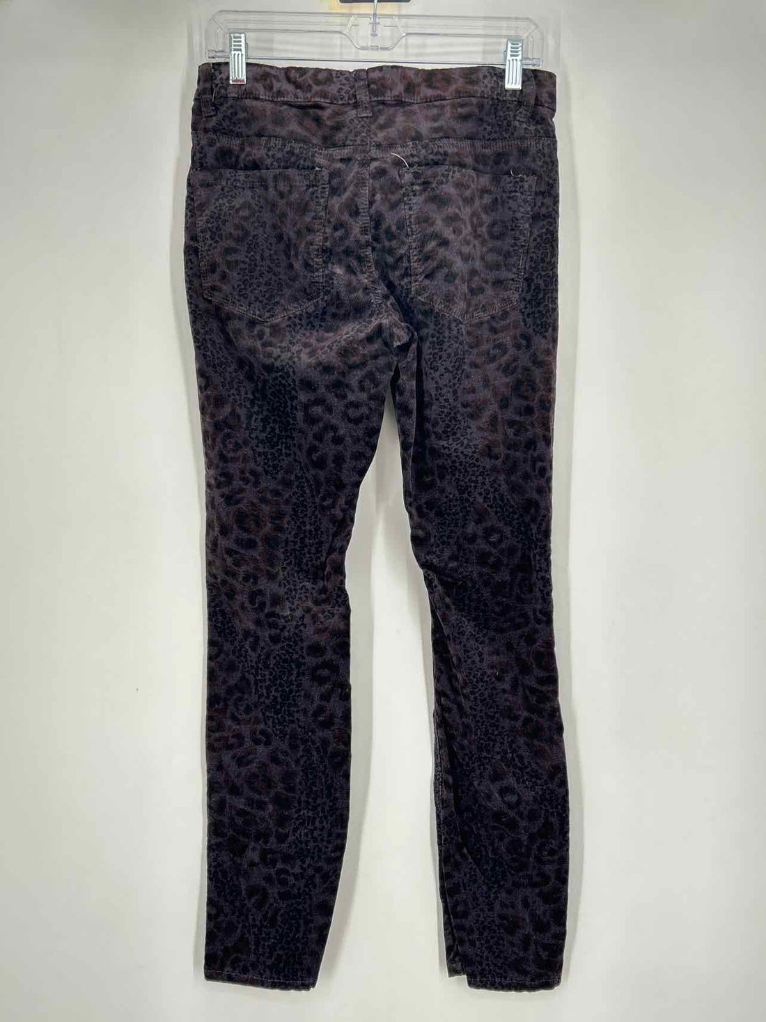 Liverpool Size 6 Black Leopard Velvet Vintage Pants