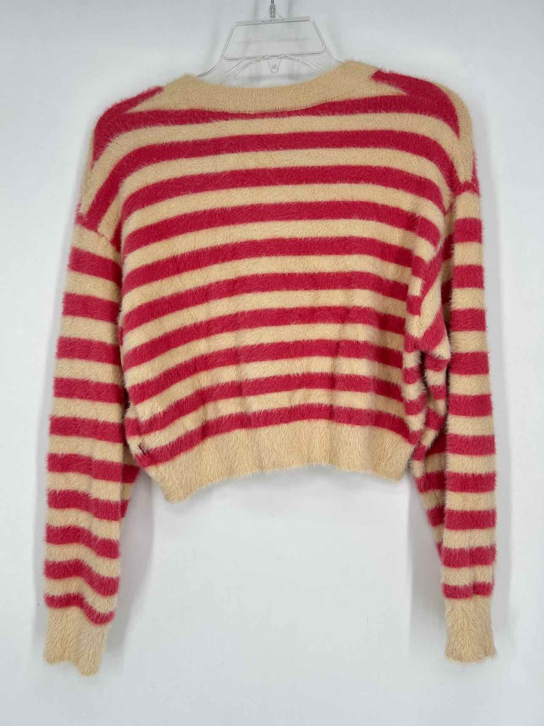 Levis Size S Cream & Pink Striped NWT Sweater