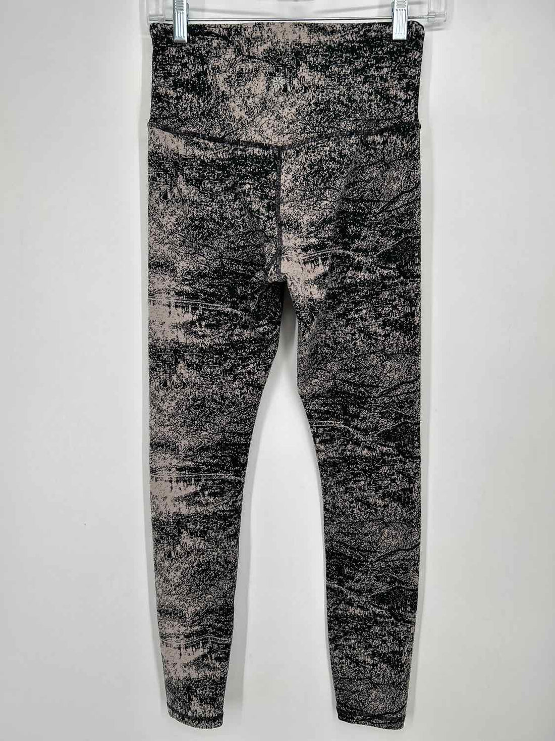Athleta Size S Black & Gray Print Active Leggings