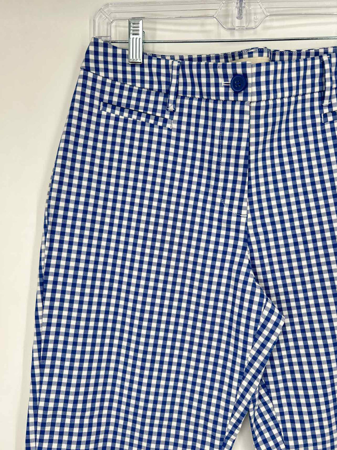 Talbots Size 8 Blue & White Gingham Pants