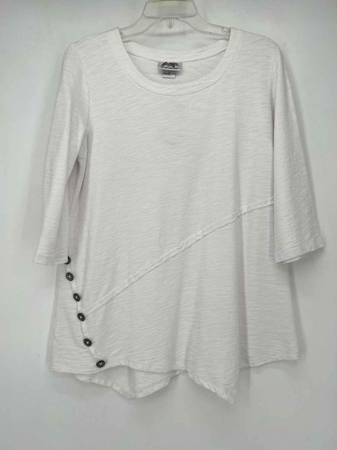Wild Palms Size S White Long Sleeve
