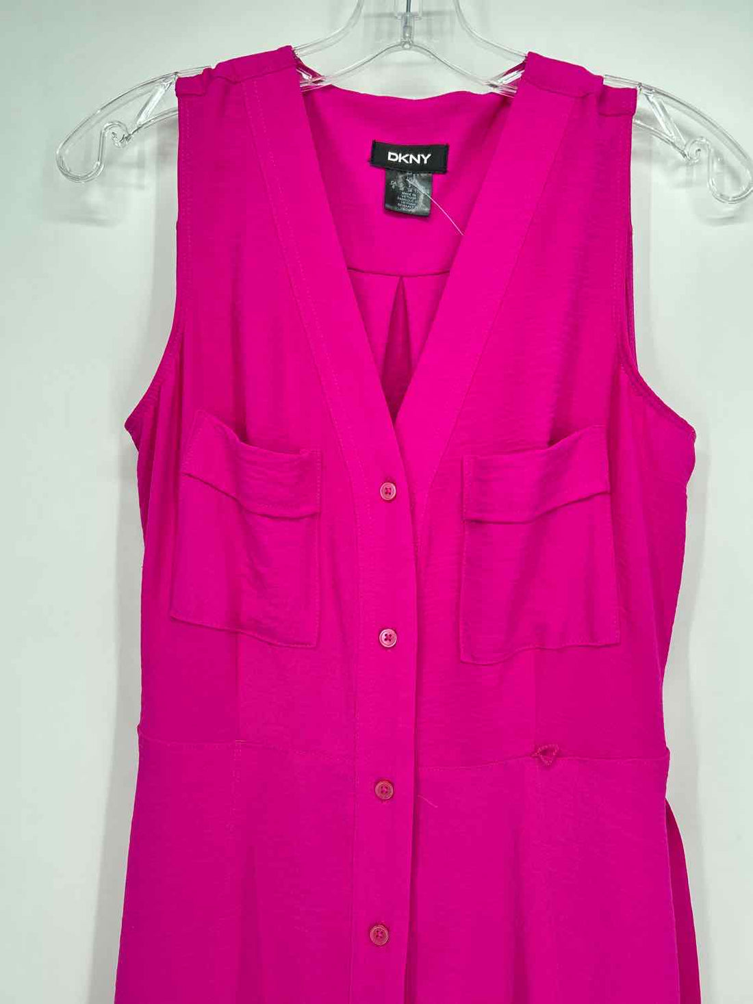 DKNY Size 6 Magenta Dress
