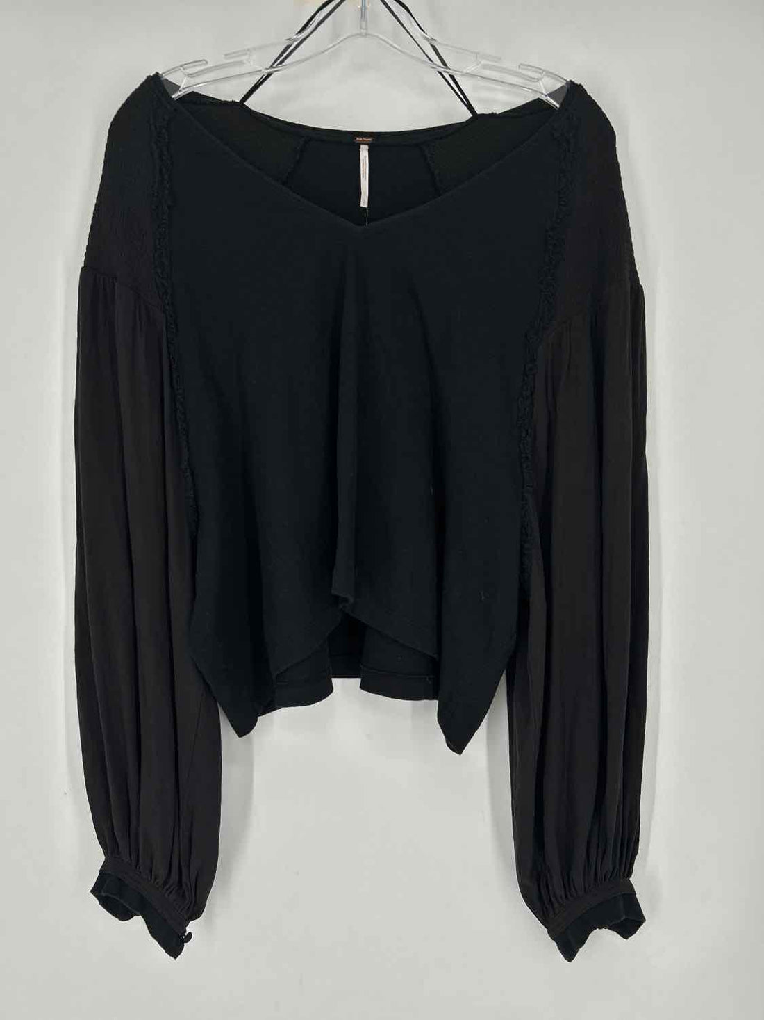 Free People Size S Black Long Sleeve