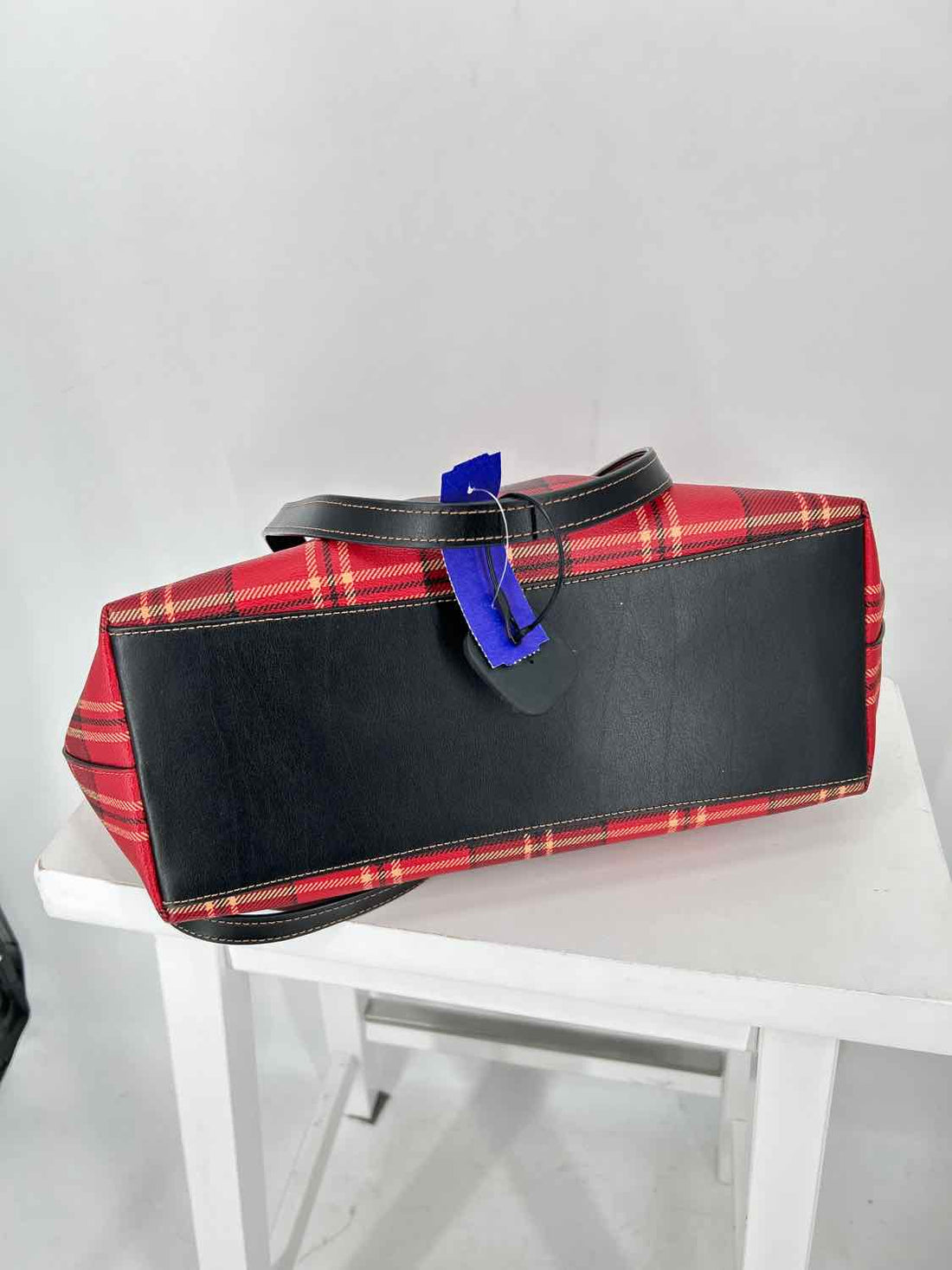 Coach Gallery Red Plaid Tote