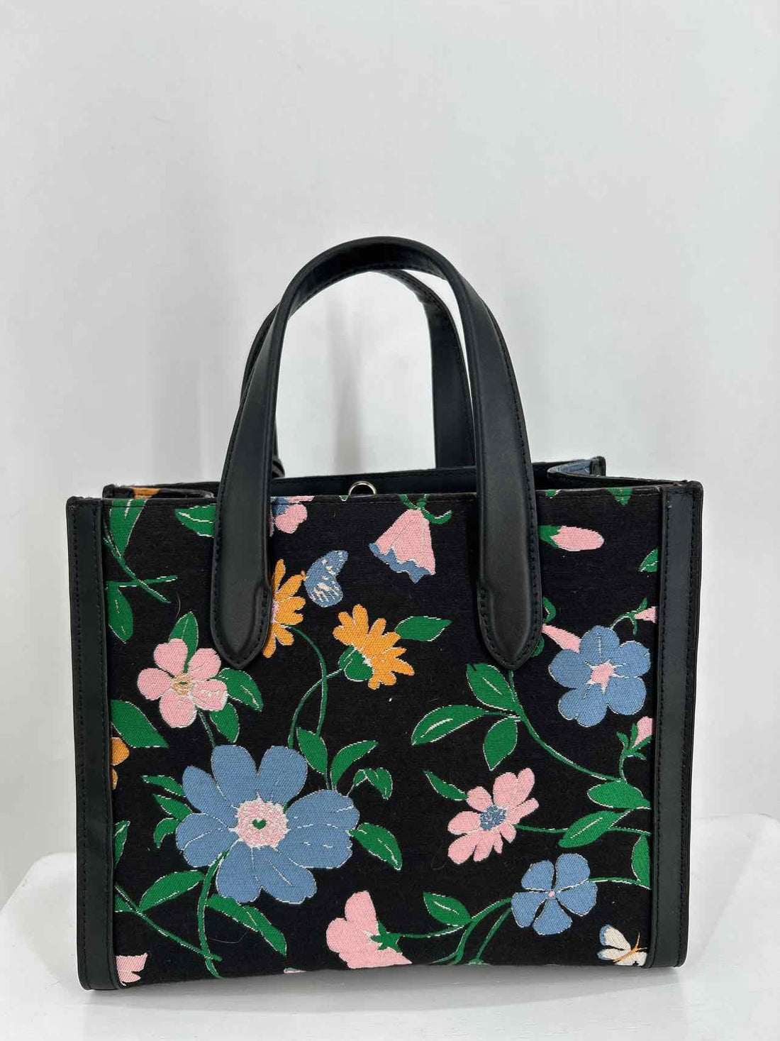 Kate Spade Black Floral Canvas Crossbody