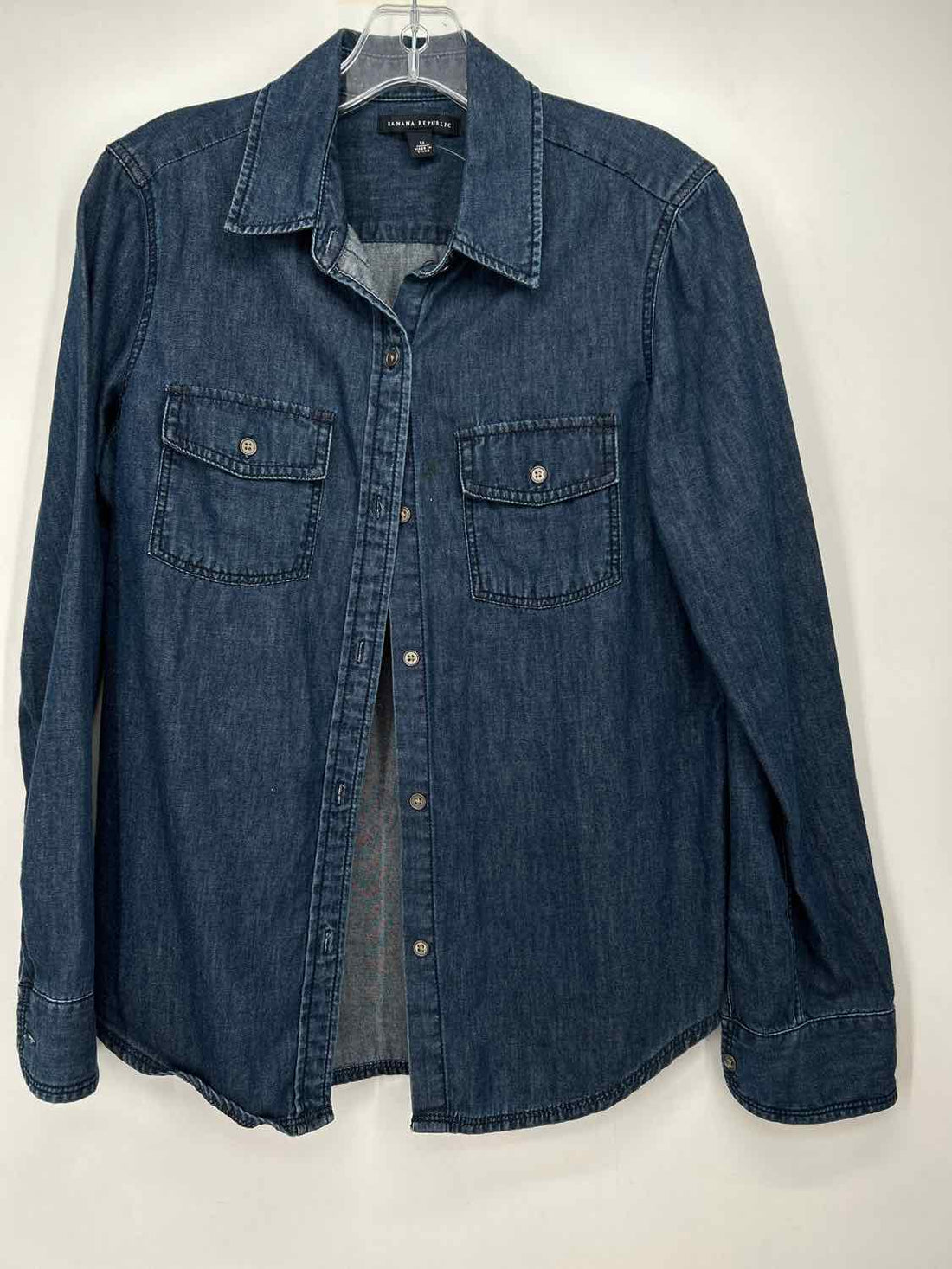 Banana Republic Size M Dark Wash Denim Long Sleeve