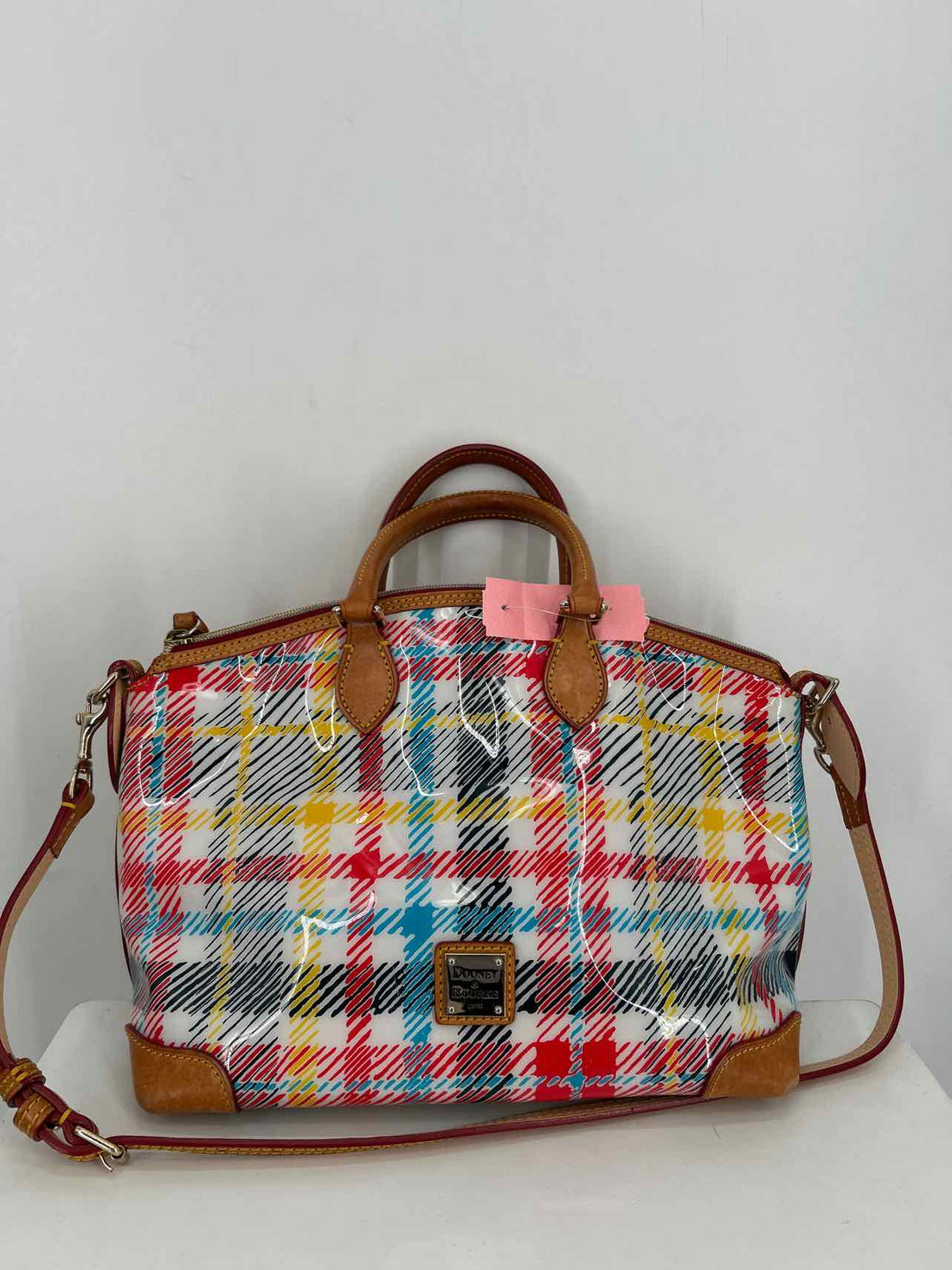 Dooney & Bourke Plaid Leather Good Satchel