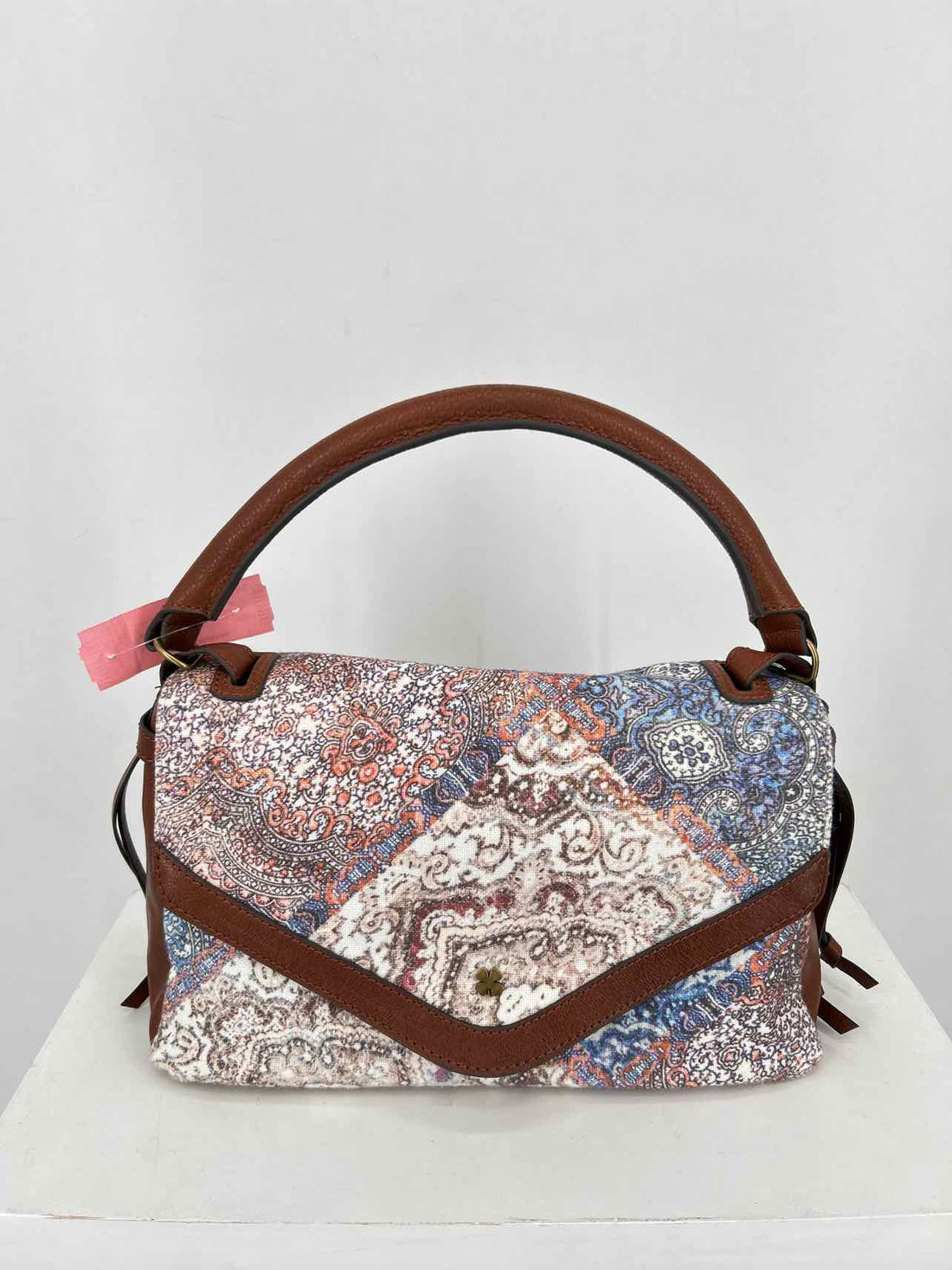 Lucky Brand Brown Print Canvas Good Purse